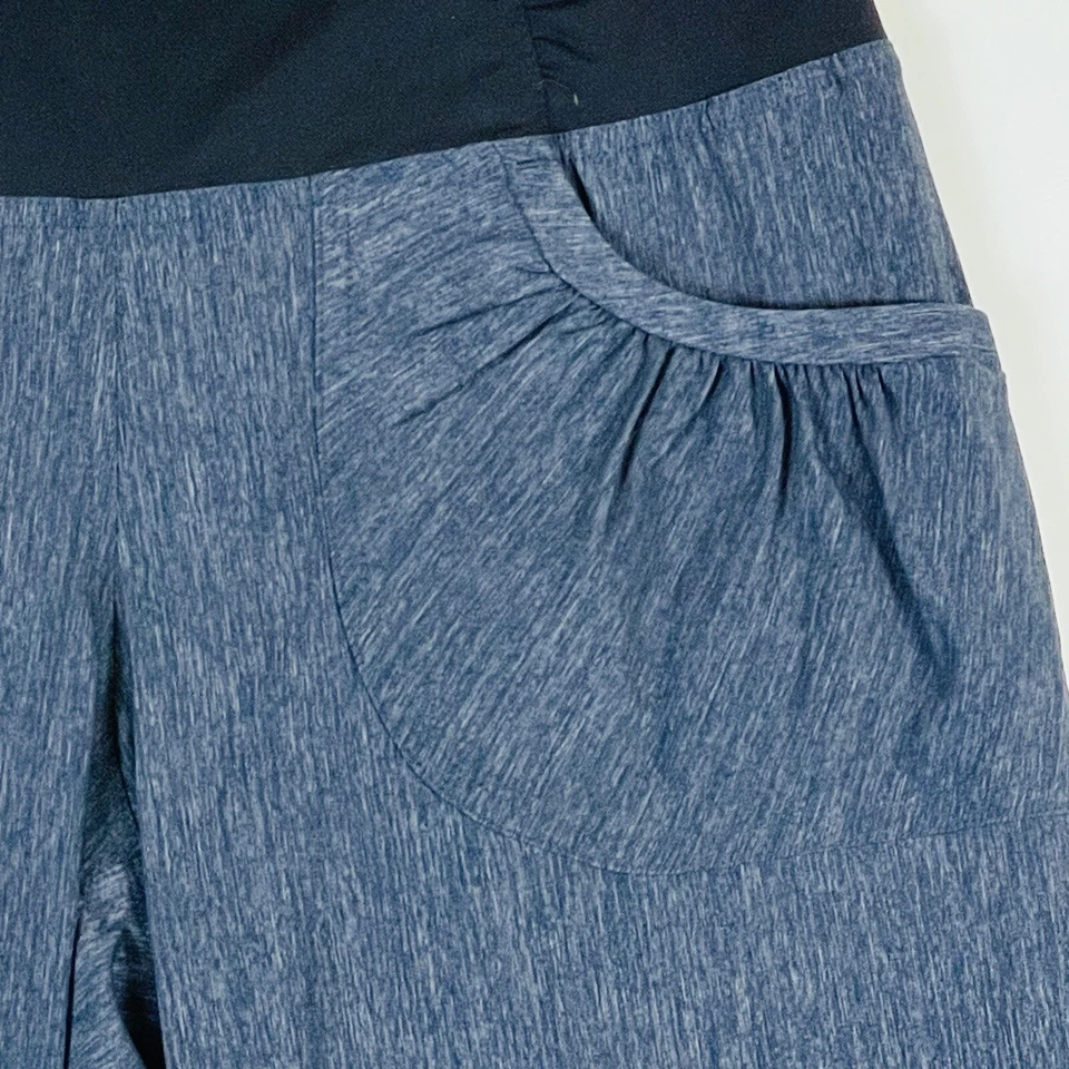 Prana Maternidad Cambray Denim Look Elástico Top Panel Pantalones Leggings Mujer XS Foto 3 de 4