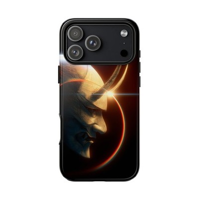 Phone Ink - Case for iPhone / Galaxy / Pixel - Oni Demon Mask Iridescent