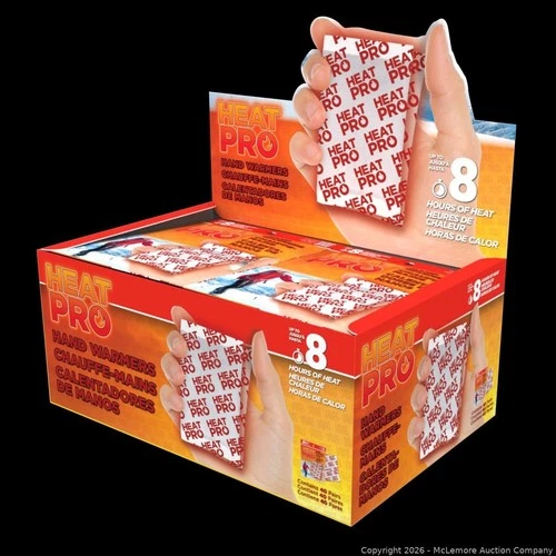 Heat Pro Hand Warmers 40 Pairs, 80 hotties pouches total, 8 Hours Hot EXP: 2029