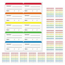 300 Pcs Food Expiry Date Labels Recording Freezer to Write on Kitchen