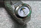 Rare Vintage 1990 Seiko Alba V806-5000 Gold Sun and Moon Oval  Watch 33mm Works
