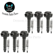 6pcs Ignition Coil and Spark Plug For 2008-2016 Ford Taurus Base X 3.5L V6