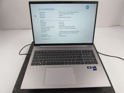 HP ZBOOK FIREFLY 16 (G9) 1920X1080 FHD I7-1265U 512GB SSD 16GB RAM NO O.S