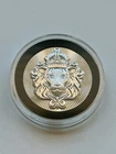 2 Oz 999 Silver Scottsdale Mint Silver Stacker Thick Round Crowned Lion Coin