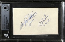 Jimmy Doolittle & Richard E. Cole Doolittle Raid Signed 3x5 Index Card Beckett