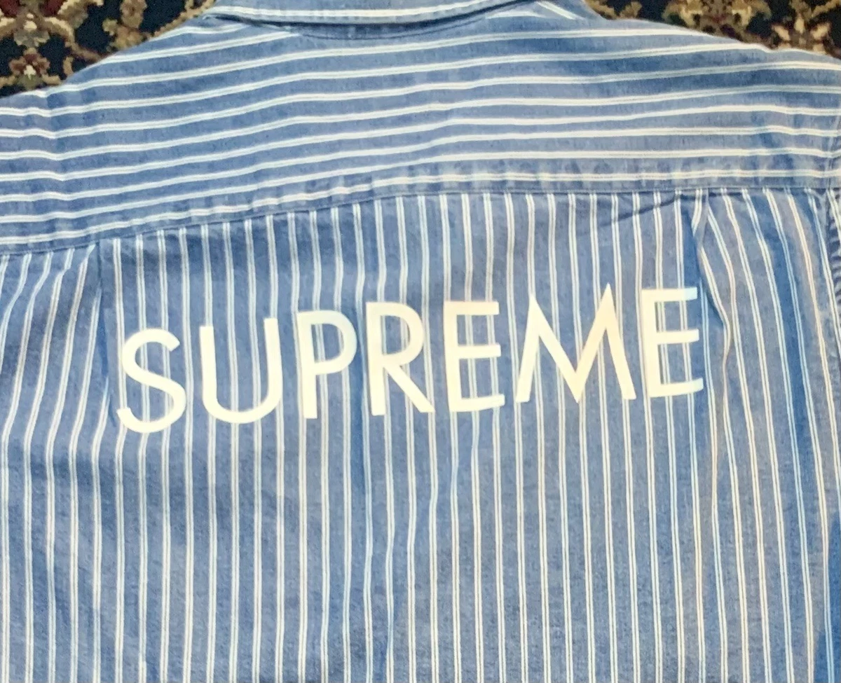 Supreme Striped Casual Button-Down Shirts for Men for sale | eBay