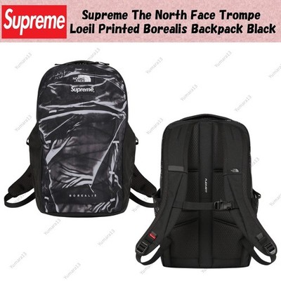 Supreme The North Face Trompe Loeil Printed Borealis Backpack Black