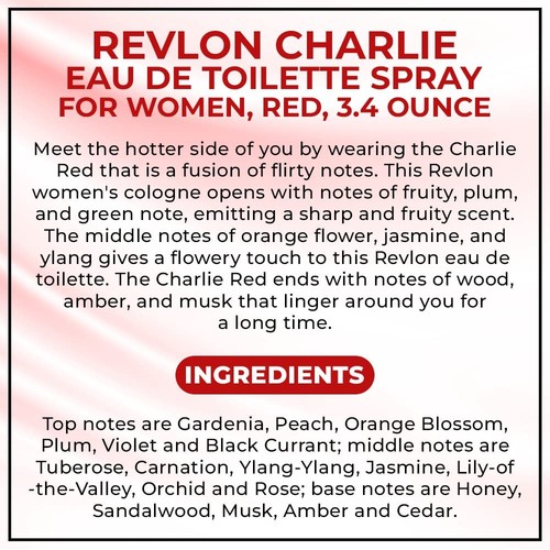 Revlon Charlie Red 100ml EDT Spray - Foto 24 di 24