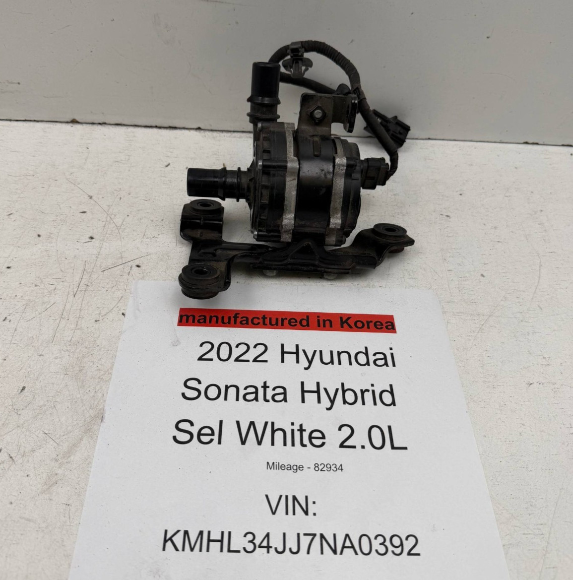 2020-2026 HYUNDAI SONATA HYBRID 2.0L ENGINE COOLANT AUXILIARY WATER PUMP OEM