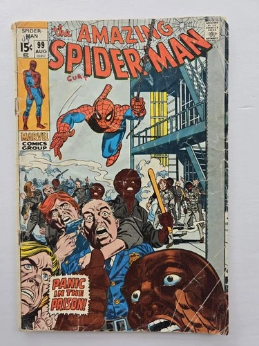 THE AMAZING SPIDER-MAN #99 COMIC BOOK (MARVEL, 1971) BRONZE AGE 1.5 F/GD