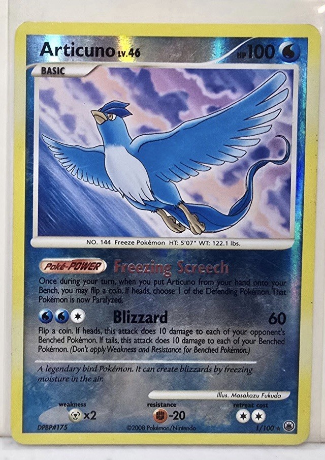 Pokemon Articuno 1/100 Reverse Holo Majestic Dawn EN EXCELLENT RARE