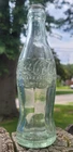 Vintage Antique Coca Cola Coke Bottle 1915 Norfolk Va Green Nice Shape