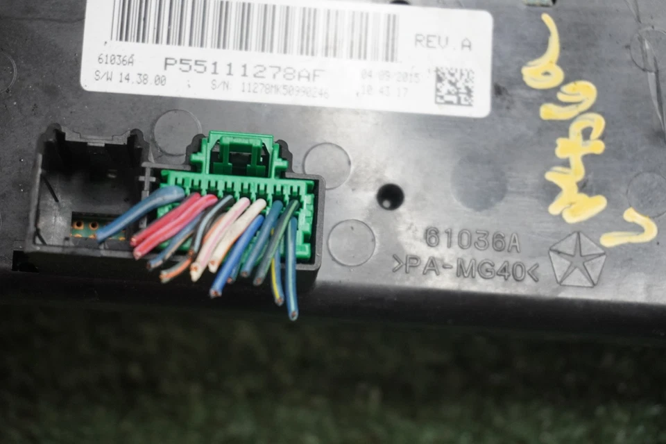 2013 2014 2015 2016 JEEP PATRIOT TEMPERATURE AC Control PANEL OEM 55111278AF - Image 4 of 4