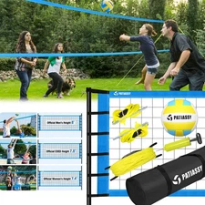 Premium Professional Volleyball Net Set Portable Beach Volleyball Net Heavy Duty