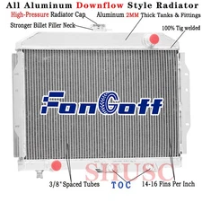 4 Rows Aluminum Radiator For 1958-1974 70 AMC AMX Javelin Marlin Rambler SST V8