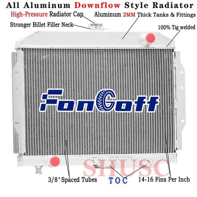 3 Rows Aluminum Radiator For 1958-1974 70 AMC AMX Javelin Marlin Rambler SST V8