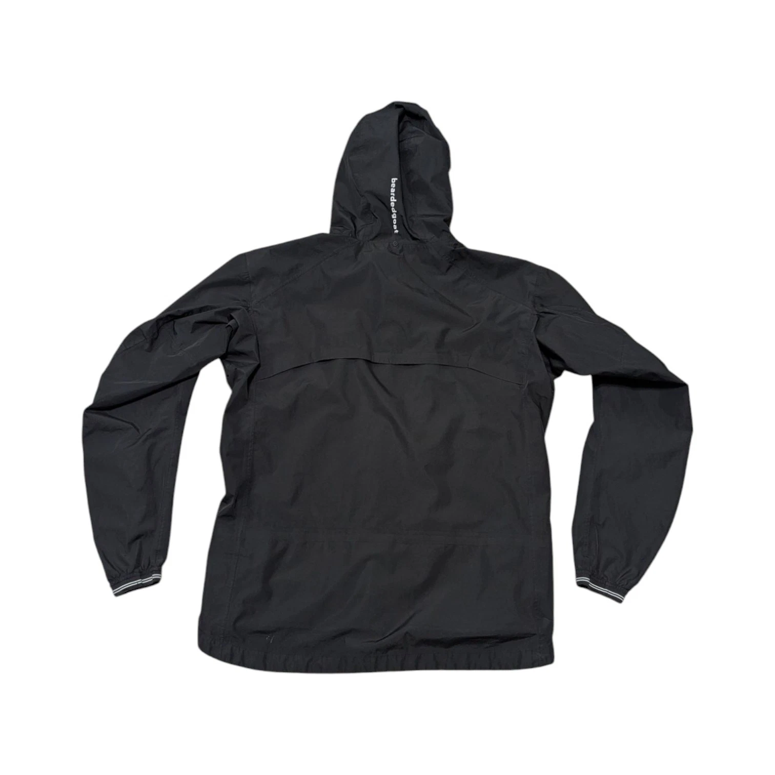 Bearded Goat Aberdeen Rain Jacket Black Hooded Waterproof Mens Medium Gorpcore image 2