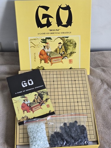 Hansen Board Game GO Deluxe Ed Oriental Strategy Stones Chinese Strategy - Picture 2 of 4