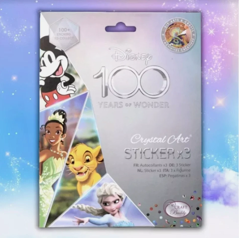 Disney 100 Art Stickers Singles - ALL IN STOCK - Craft Buddy Crystal Diamond