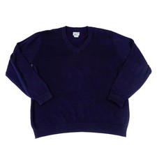 Lacoste Vintage Washed V Neck Sweater Preppy Cotton Size 6 Mens XL