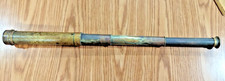 Antique Brass Telescope ~ 3 pull ~ 9” Closed & 24” Open ~ Needs work