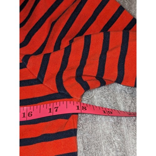 J. Crew Striped Long Sleeve Tee Boatneck Cuffed Red Black Top Size Small - Bild 7 von 8