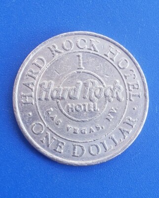 Vintage Silver Tone Hard Rock Hotel $1 Gaming Token. Las Vegas | eBay