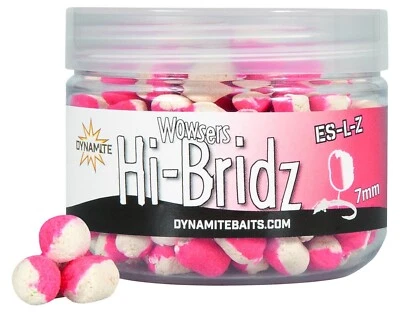 Dynamite Baits Wowsers Hi-Bridz P/W Es-L 7mm - Hakenköder Weiß Pink