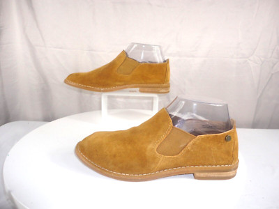 HUSH PUPPIES Women's Camel Suede Analise Clever Loafers Flats Shoes Size 6