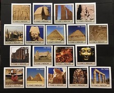 Egyptian Civilization / Pyramids  on stamps Sao Tomé  - Imperf. - MNH** - XY