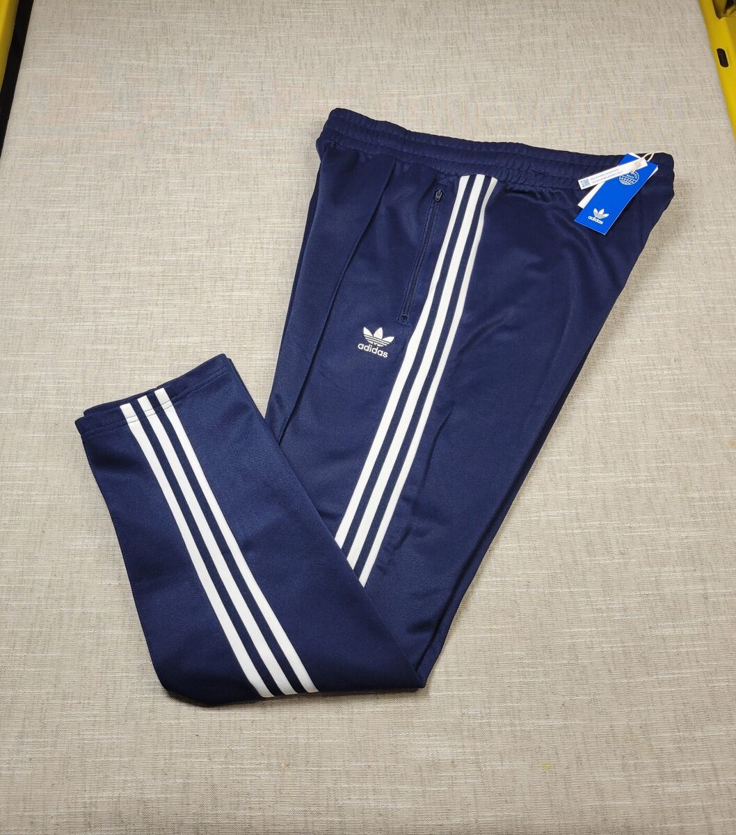 Adidas Originals Deluxe Track Pants Men's Size Small Navy Adidas Originals Deluxe Track Pants Men's Size Small Navy