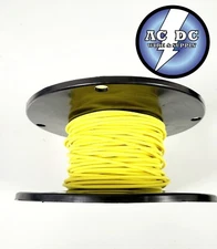 16 awg TXL HIGH TEMP AUTOMOTIVE POWER WIRE STRANDED COPPER USA - YELLOW 100 FT