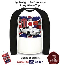 Camicia MK2 Triumph Spitfire, manica lunga, T-shirt MK2 Spitfire, top da uomo, 