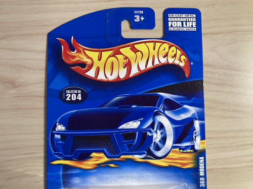 Hot wheels Ferrari 360 Modena rare new on long card from 2000 in black - Picture 7 of 8