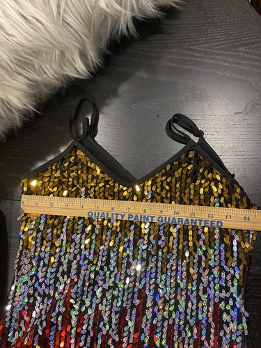 4 sequenced fringed flamer Roaring 20’S Halloween Costume Dresses 3-SM 1-MED - Picture 7 of 7