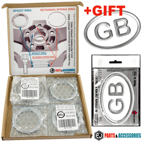 82.0-57.0 Spigot Rings Hub Rings FULL SET aluminium spacers rings for BBS wheels - Picture 2 of 6