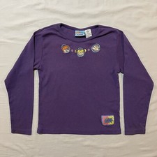 Vintage Rugrats Girls Long Sleeve Shirt Size S 7/8 Nickelodeon 90s Embroidered