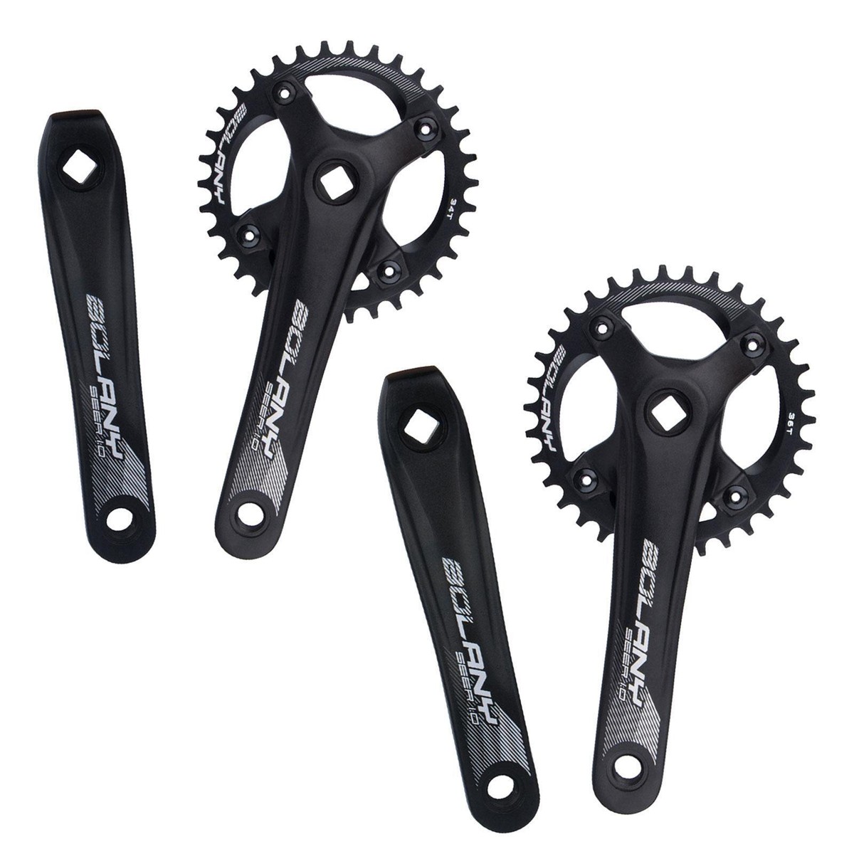 Crank Arm Set, Road Bike Crankset, 7-12 Speed Crankset UK