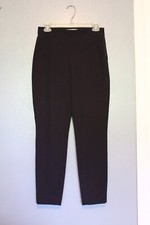 Everlane Black Cotton Stretch Mid Rise Elastic Waist Straight Crop Ankle Pants 4