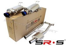 Srs 04-08 05 06 07 Acura Tsx 70mm Re Catback Exhaust Blue Burnt Tip