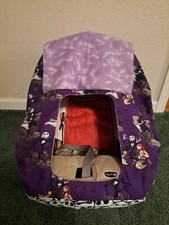 NIGHTMARE BEFORE CHRISTMAS car seat canopy with front opening handmade