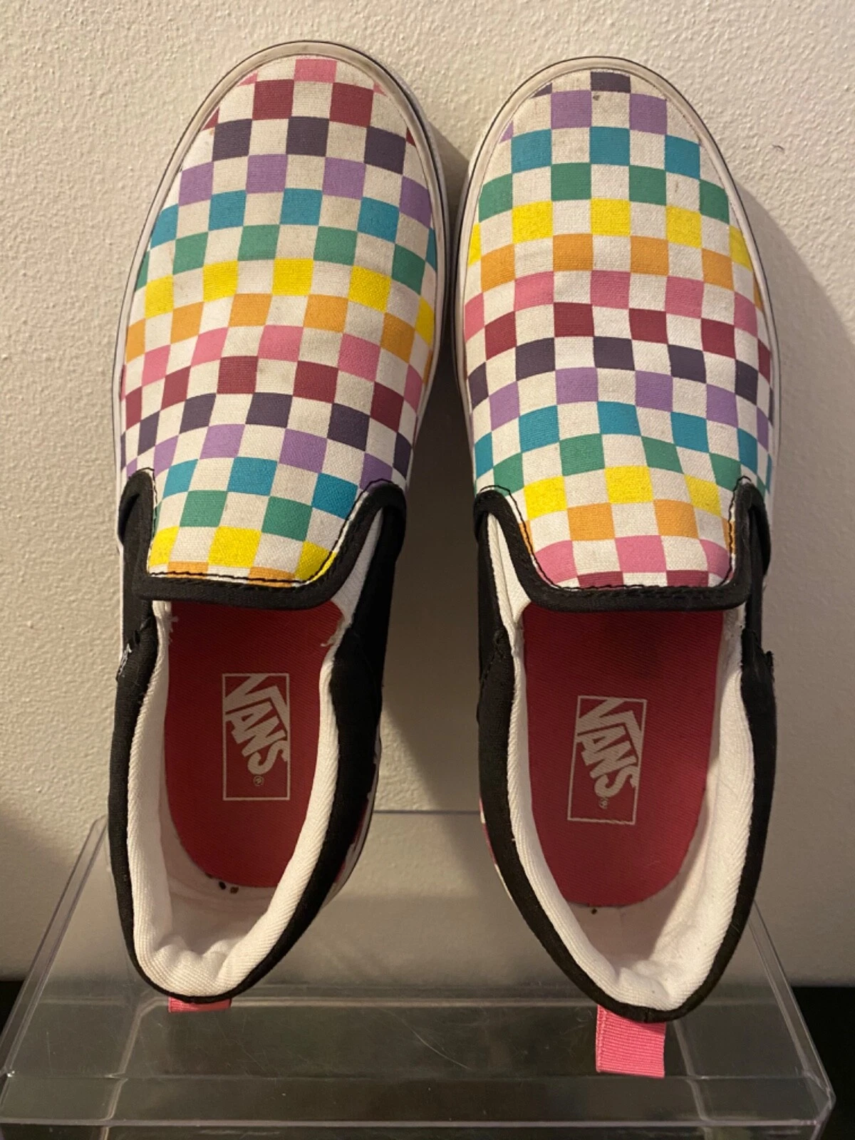 Scarpe casual casual a scacchi Vans Missy taglia 5 5 arcobaleno 500714