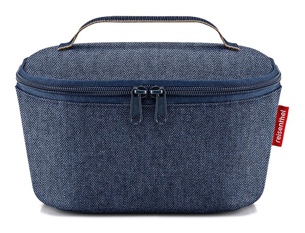Reisenthel Cooler Bag Pocket S Thermotasche Herringbone Dark Blue Dunkelblau Neu-image