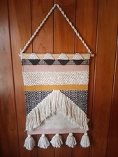 BOHO Woven Tapestry With Tassels Wall Hanging Made In India