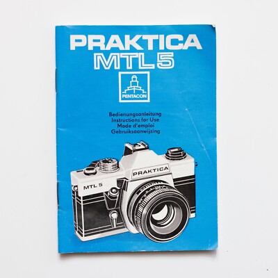 Praktica MTL5 Instruction Booklet Manual
