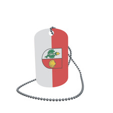 Dog Tag Flag Wage Field Dog Tag Aluminium 30 x 50mm