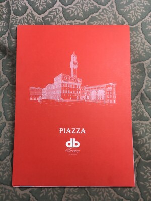 Db Firenze Pineider Piazza Stationery Note Writing Pad 50 Paper Sheets - Red