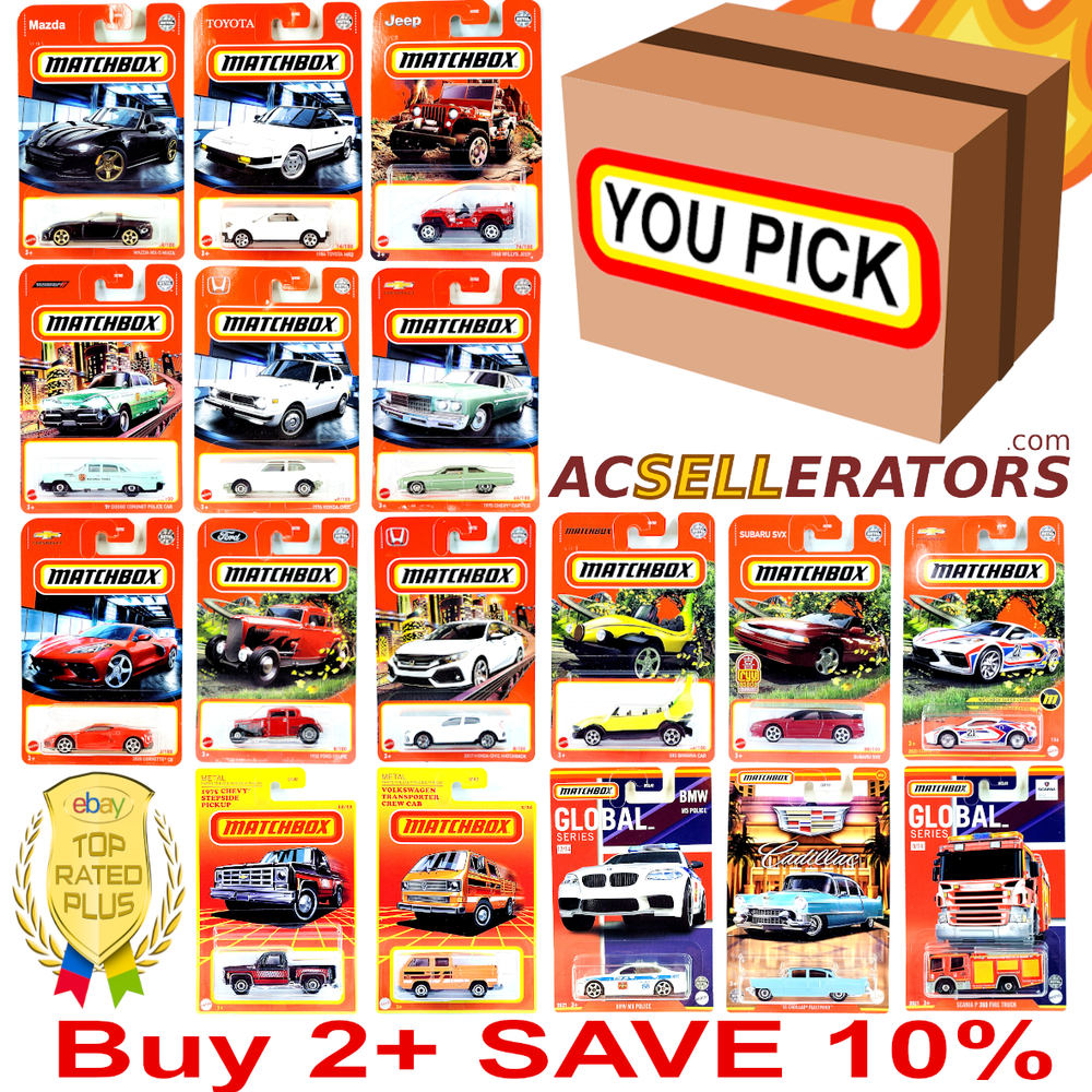 🎁 Matchbox 🎁 Cars Main Line YOU PICK 🚗🚙🚓 🚚 - NEW UPDATED 1/21/25 ✅