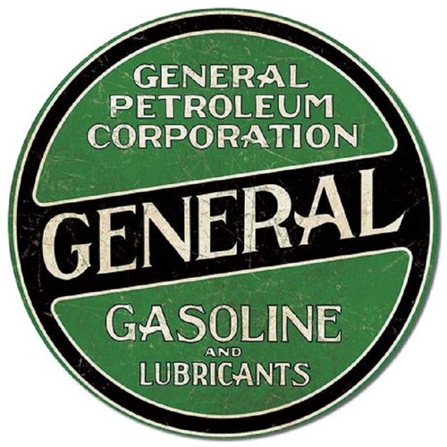 GENERAL PETROLEUM CORPORATION GASOLINE AND LUBRICANTS TIN SIGN WALL DECOR - Picture 3 of 3