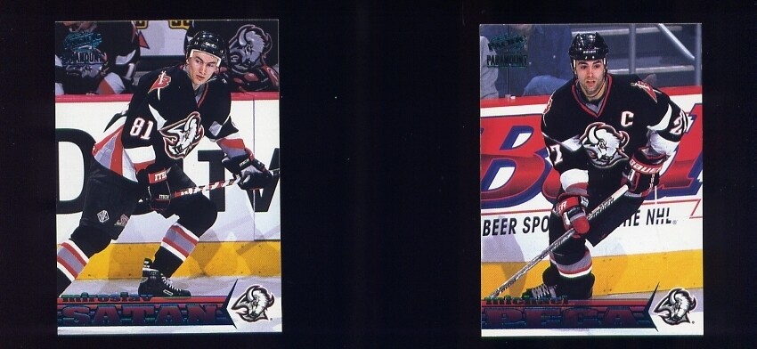 1998-99 Pacific Paramount Emerald #22 Miroslav Satan Sabres  NM-MT
